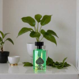 Jo Milano Paris Game of Spades Emerald Extrait box and bottle display for gifting.