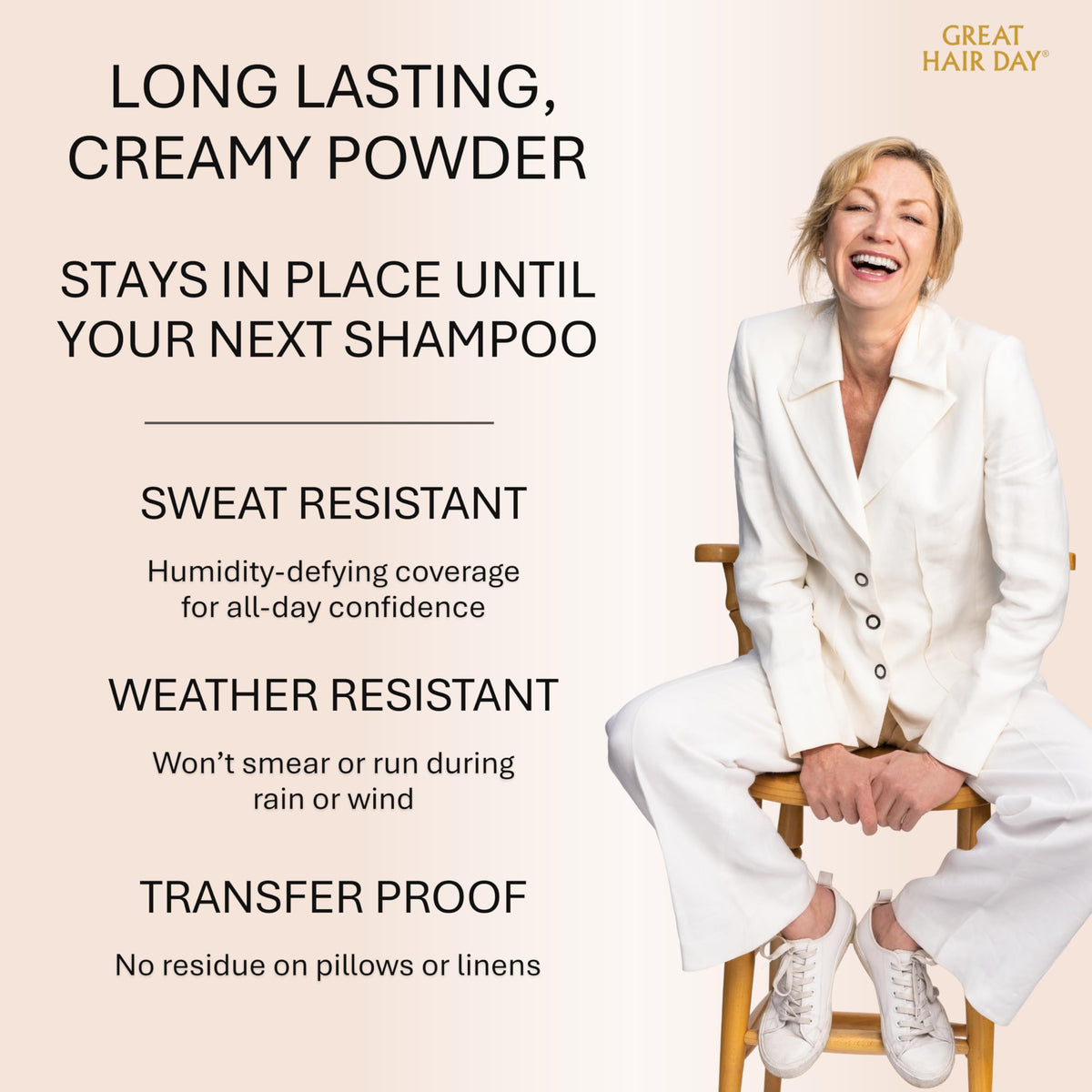 Joan Rivers Beauty easy-application root touch up shown in action