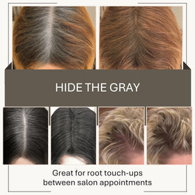 Joan Rivers Beauty transfer-proof powder tested on fabric for longevity
