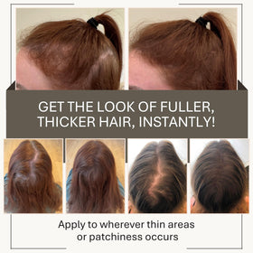 Joan Rivers Great Hair Day brush included applying powder to scalp
