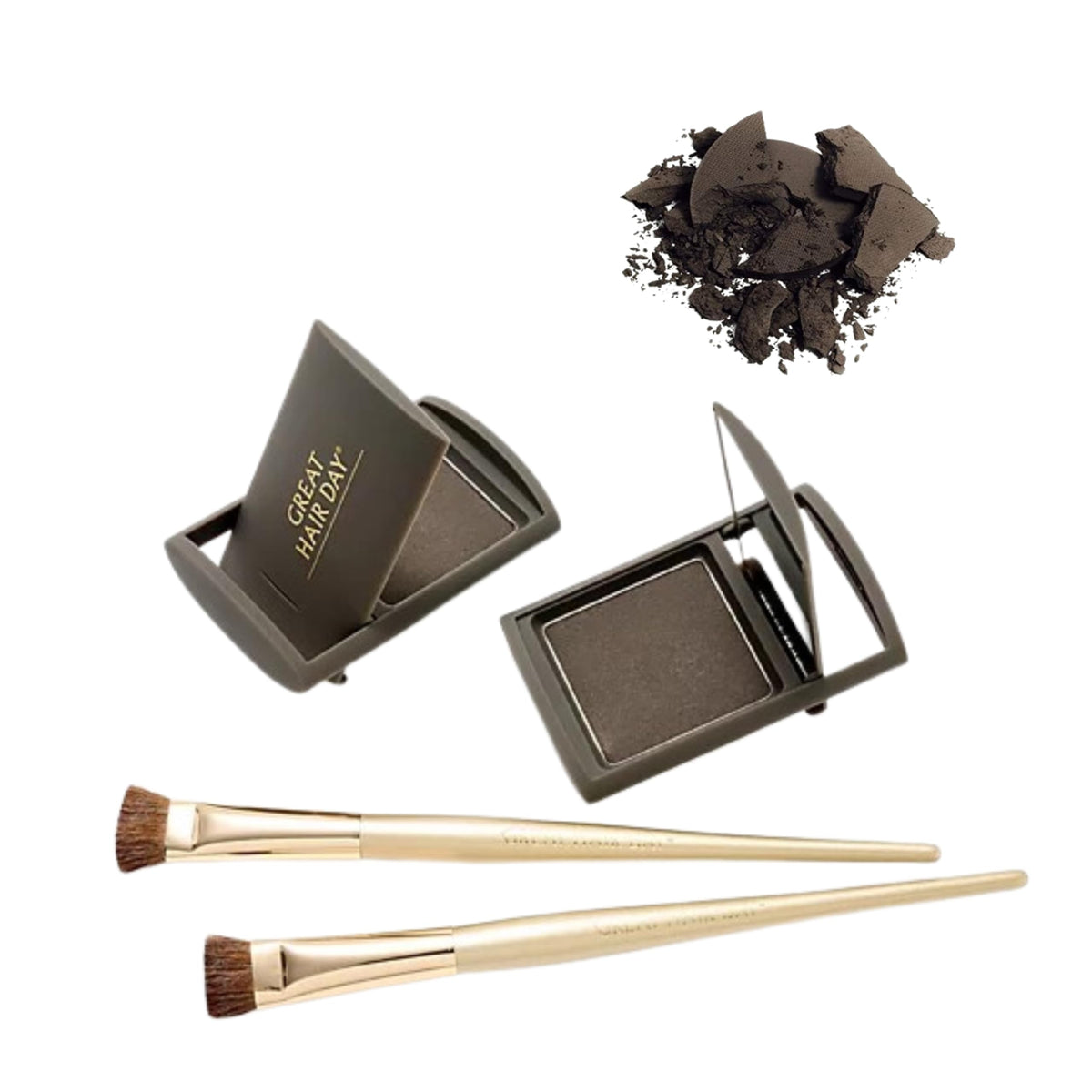 Joan Rivers Great Hair Day root touch up powder duo in brunette creates an instant fuller look.