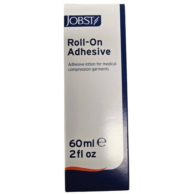 Jobst It Stays! roll-on applicator delivers precise hold on skin.
