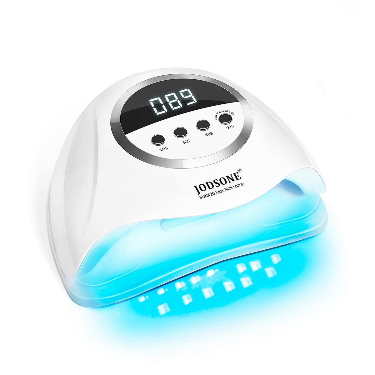 JODSONE U V LED Nail Lamp front view showcasing wide curing area for gels