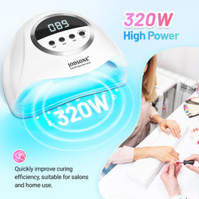 JODSONE U V LED Nail Lamp side view highlights slim profile for salon or home