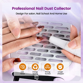 JODSONE 6000rpm nail dust collector in action at a workstation