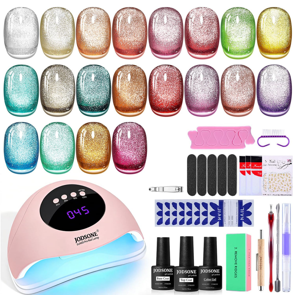 JODSONE cat eye gel kit front view for at-home nail art