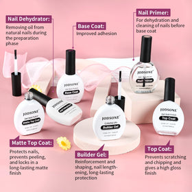 JODSONE neatly lined bottles for easy storage.