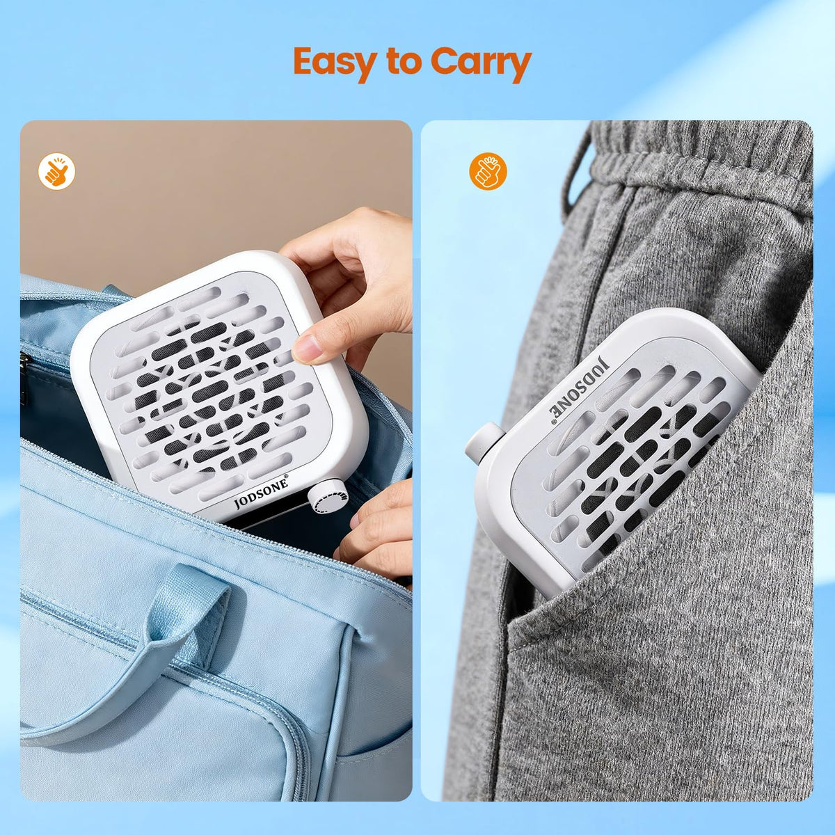 JODSONE palm-size design fits neatly on a busy manicure station