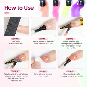 JODSONE extension stickers demonstration on nails