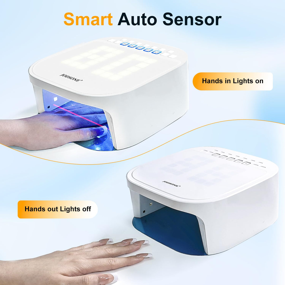 JODSONE-four-timing-modes provide quick to longer cures for different gels.