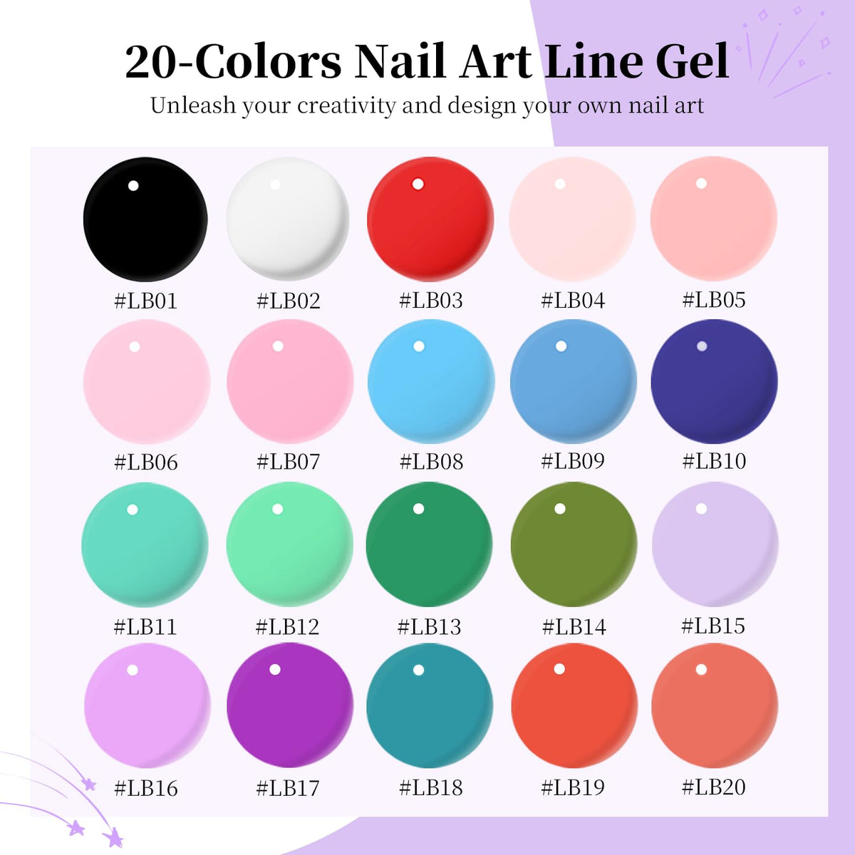 JODSONE 20-color pigments offer vibrant options for layered designs