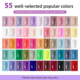 JODSONE 55 colors gel nail polish collection for versatile looks.