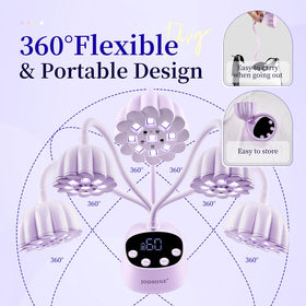 JODSONE lavender purple finish adds stylish compact home salon appeal