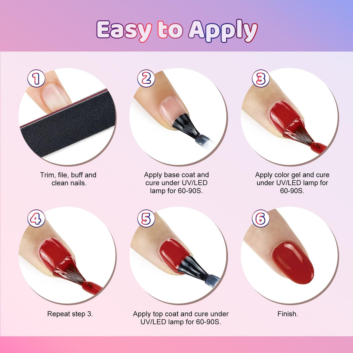 JODSONE gel polish with low odor and high gloss for quality results.