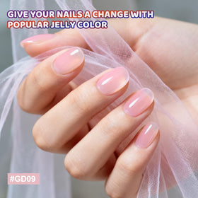 JODSONE matte glitter top coat adds texture and flair to nails.