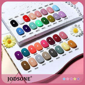 JODSONE matte top coat bottle delivers velvety finish.
