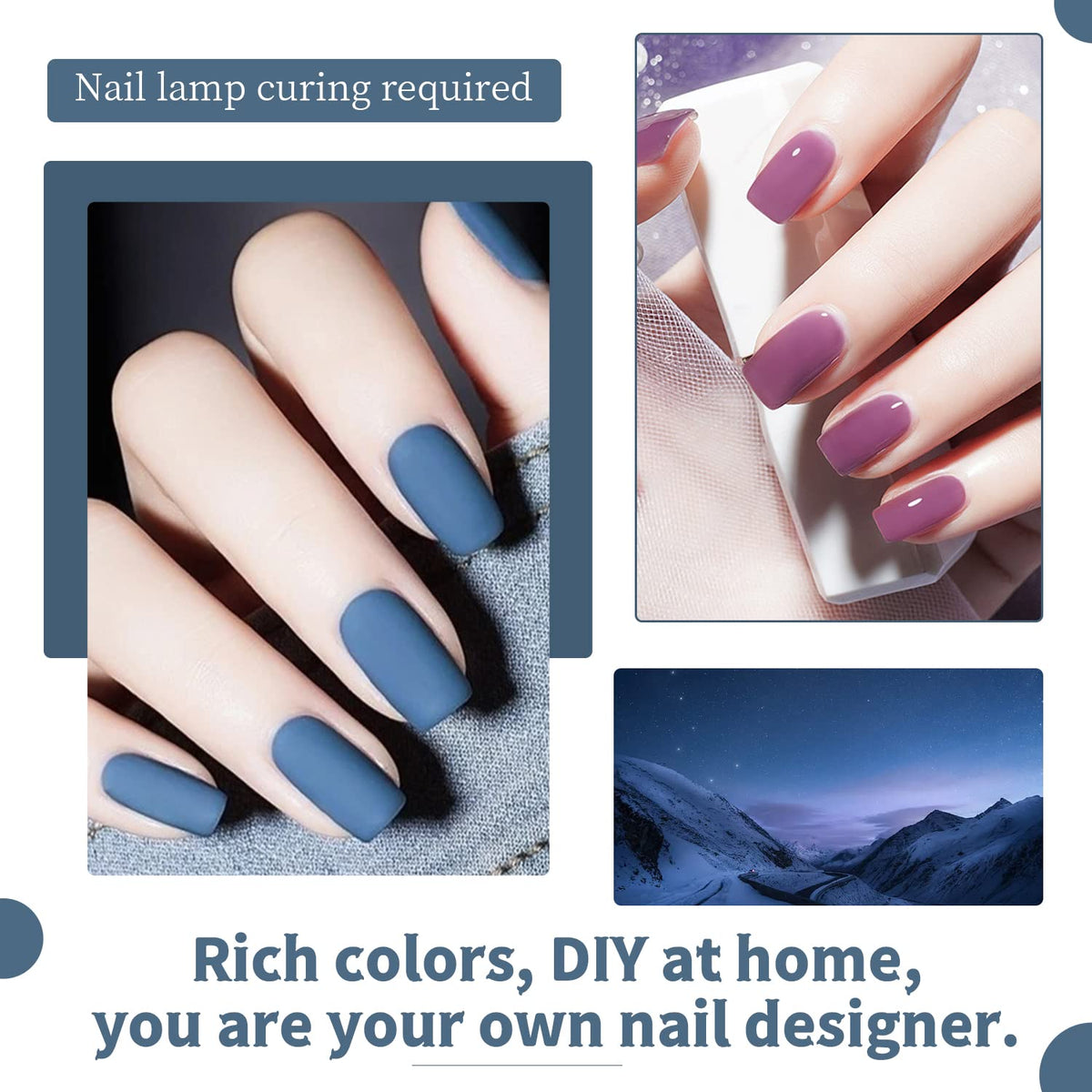 JODSONE matte top coat on nails offers a stylish, velvety finish.