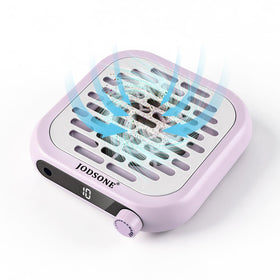 JODSONE purple mini nail dust collector front view with strong suction for clean filing