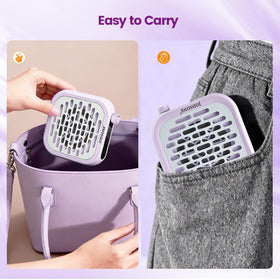 JODSONE purple mini nail dust collector top view highlighting easy access
