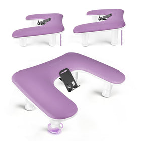 JODSONE Purple U-Shaped Arm Rest close-up with soft PU pillow for comfort.