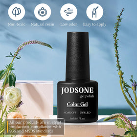 JODSONE quick-curing nail polish under lamp speeds up manicures.