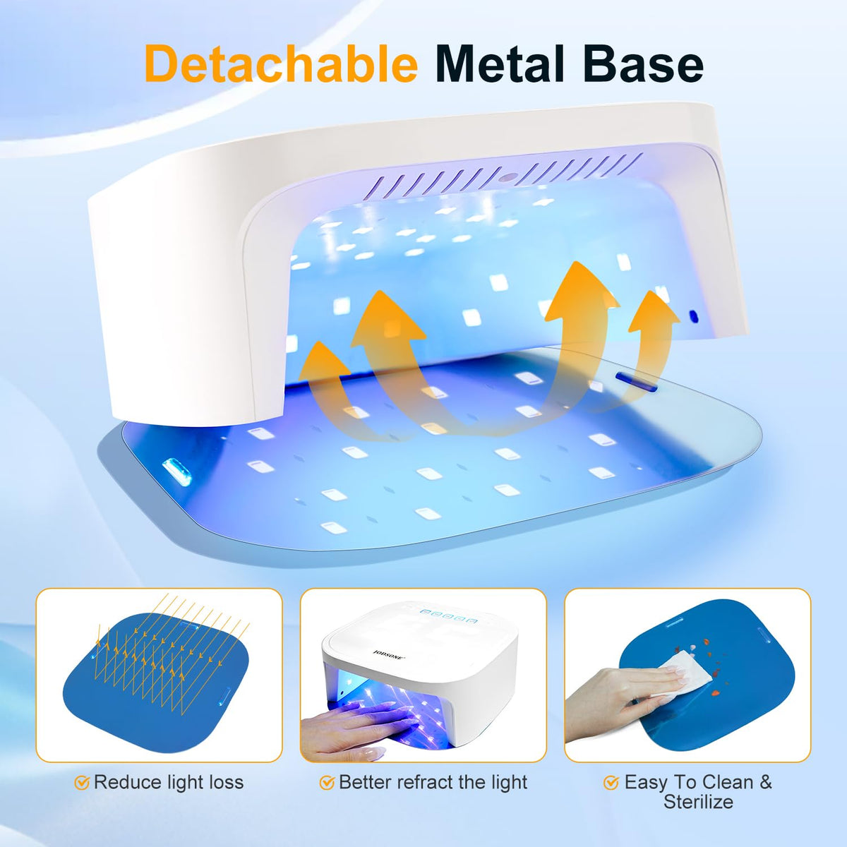 JODSONE-removable-magnetic-base enables easy cleaning and repositioning between nails.