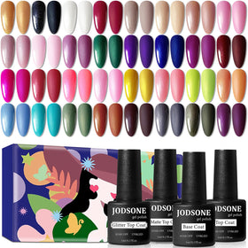 JODSONE Ribbon Glitter Nail Polish Set offers versatile options for festive and everyday looks.