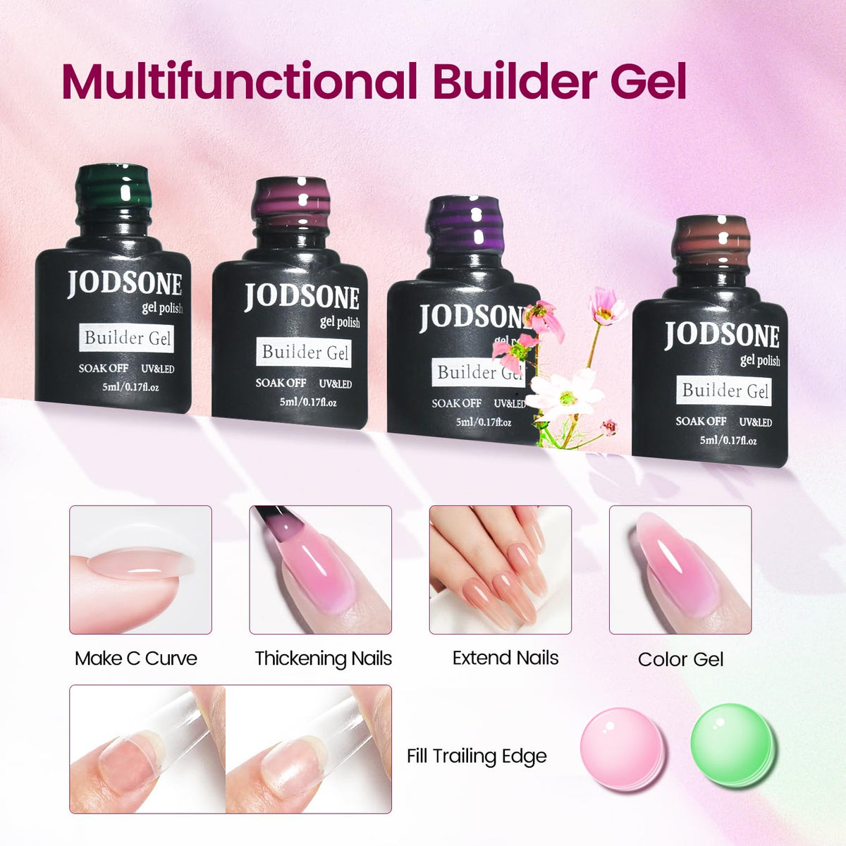 JODSONE UV nail lamp with three curing modes