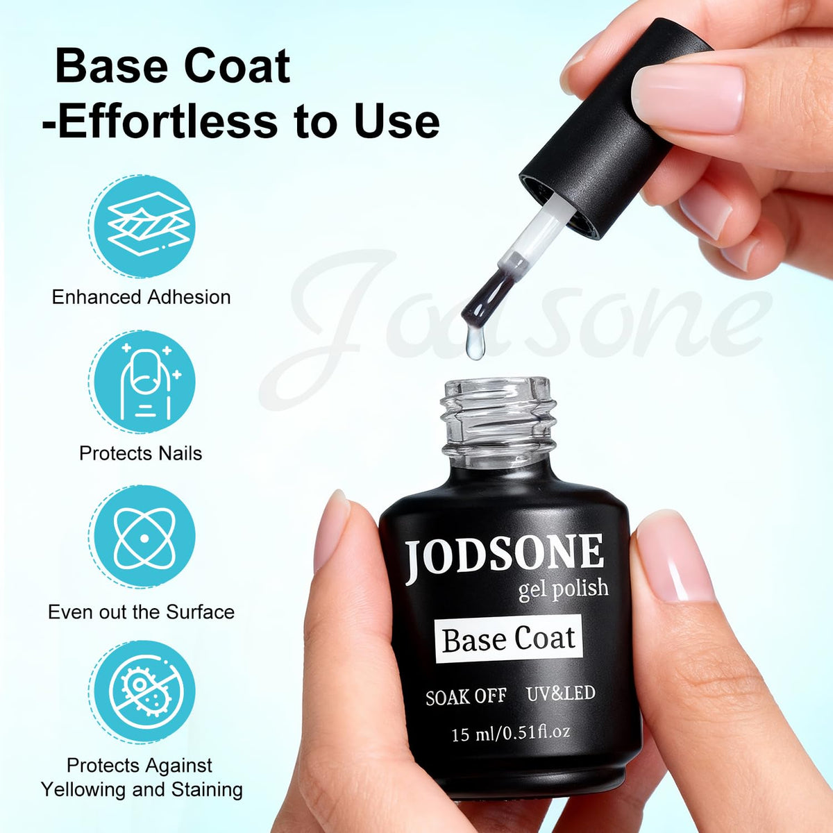 JODSTONE base coat bottle for adhesion and smooth prep