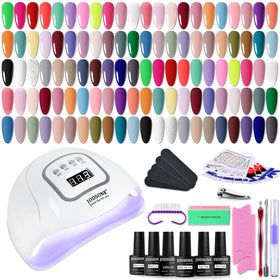 JODSONE gel nail polish kit with 55 shades for versatile at-home manicures.