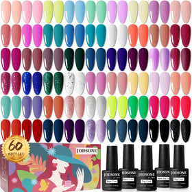 JODSONE gel nail polish starter kit with 55 colors for versatile at-home manicures