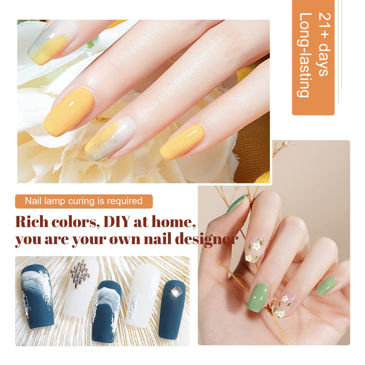 JODSONE gloss top coat provides high shine and long wear