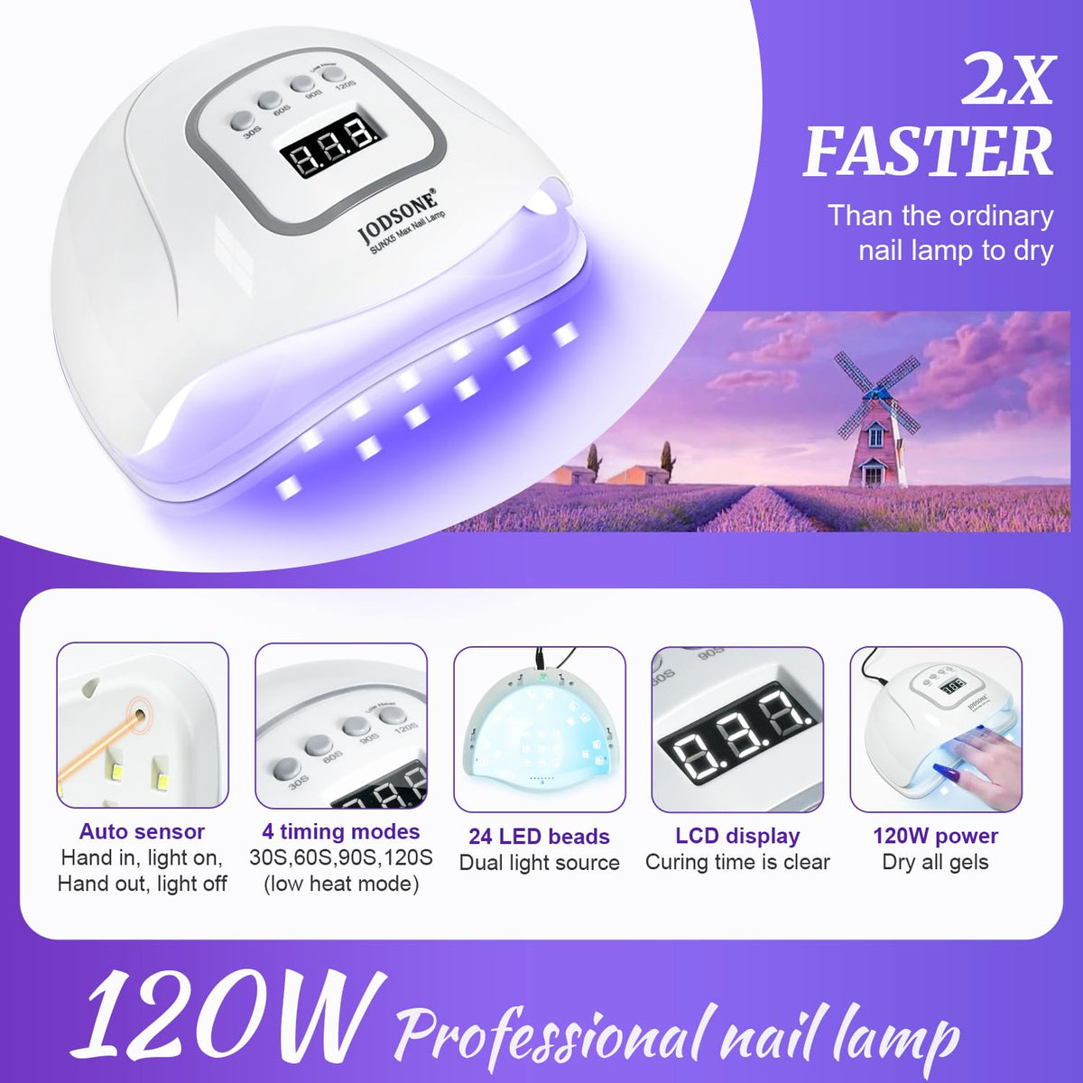 JODSONE compact lamp ideal for home use and travel.