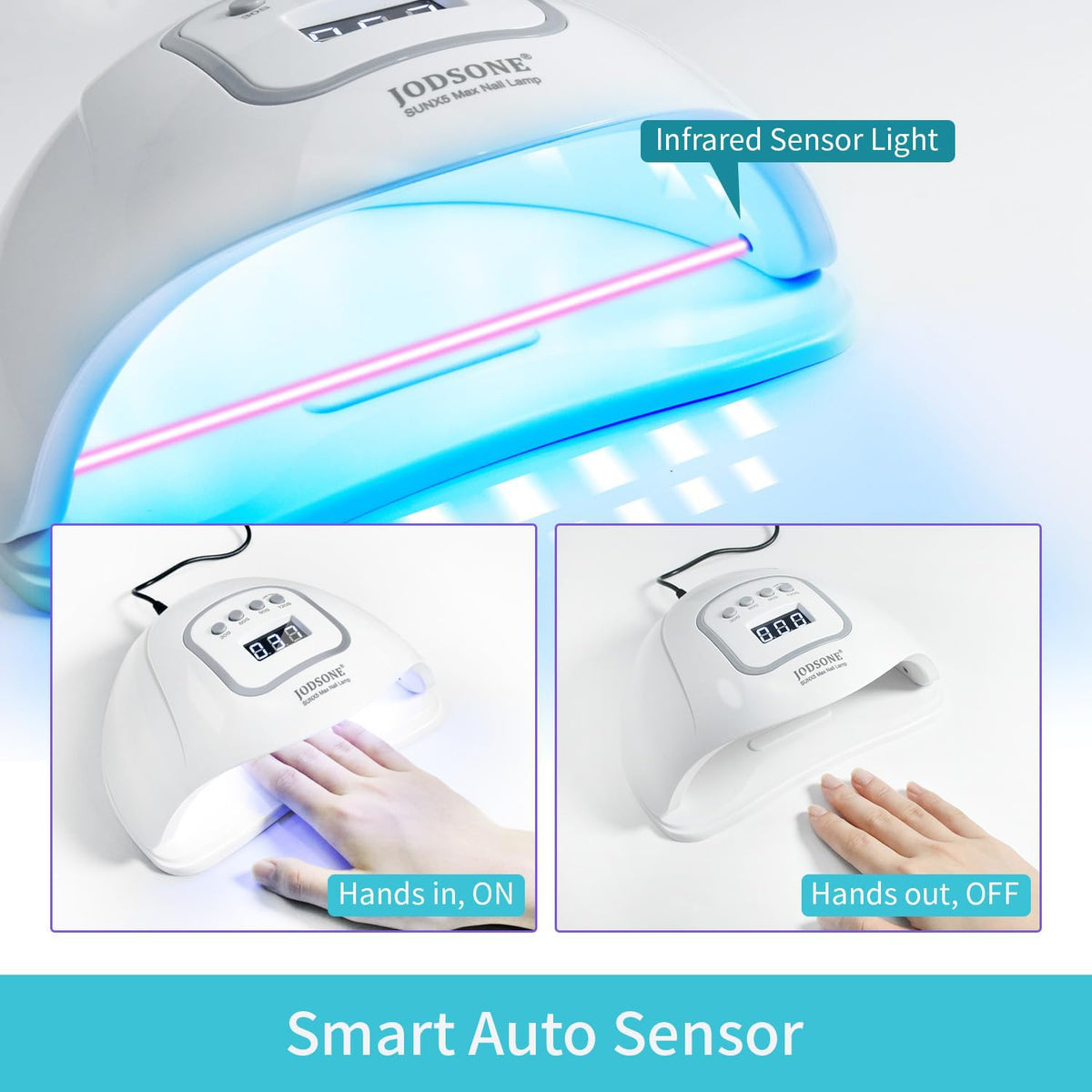 JODSTONE LED beads ensure even curing across nails