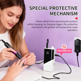 JODSONE nail drill with LED display for precise speed control.