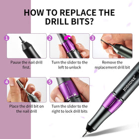 JODSONE nail drill operates with low noise and vibration.