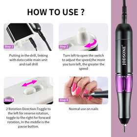 JODSONE nail drill features overheating and overload protection.