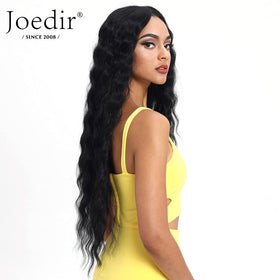 Joedir 130 percent density black wig for fuller, natural-looking volume