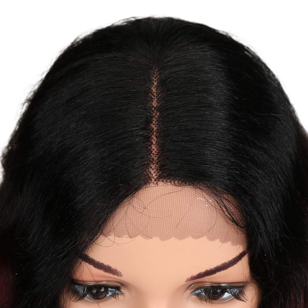 Joedir 130-density Swiss lace closeup shows natural scalp and fullness.