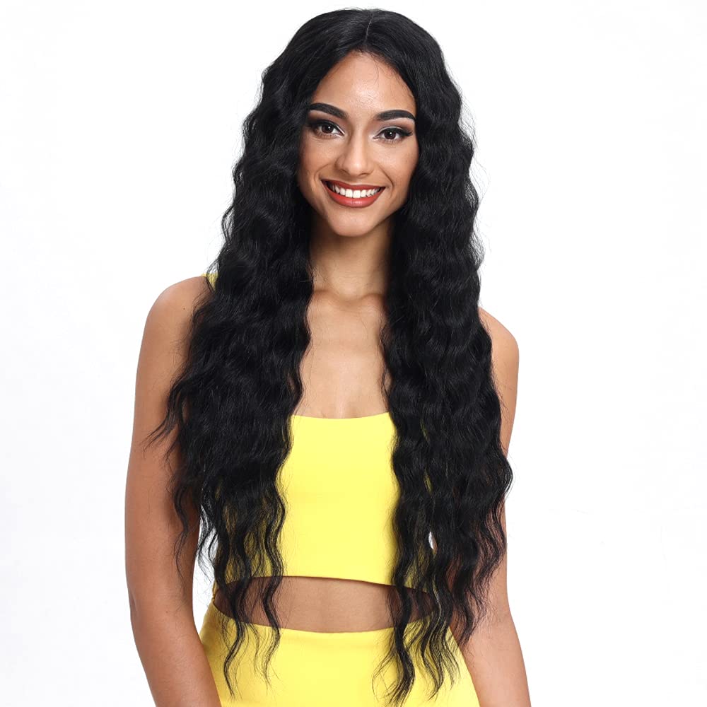 Joedir lace front wig 30-inch long wavy style for daily wear