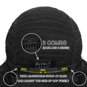 Joedir wig cap included keeps secure fit and comfortable wear.