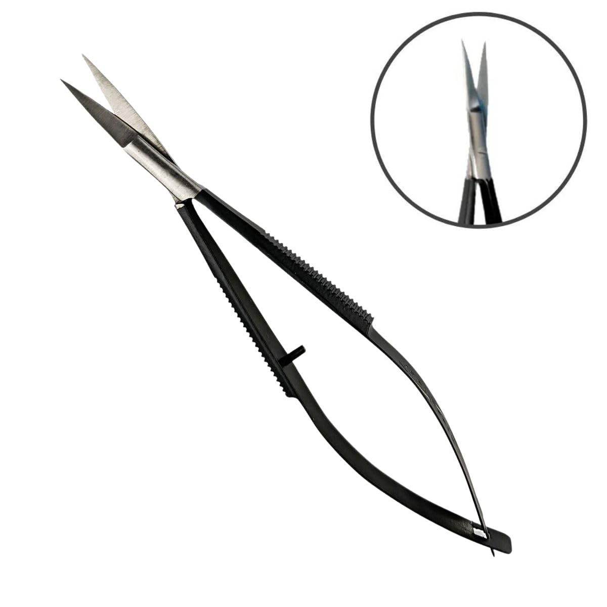 Joey Healy Precision Brow Scissor ergonomic handle for comfort and control.