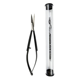 Joey Healy Precision Brow Scissor surgical stainless steel blades for durability.