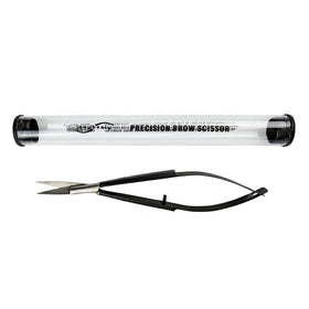 Joey Healy Precision Brow Scissor studio shot; pro-grade brow tool for trusted shaping.