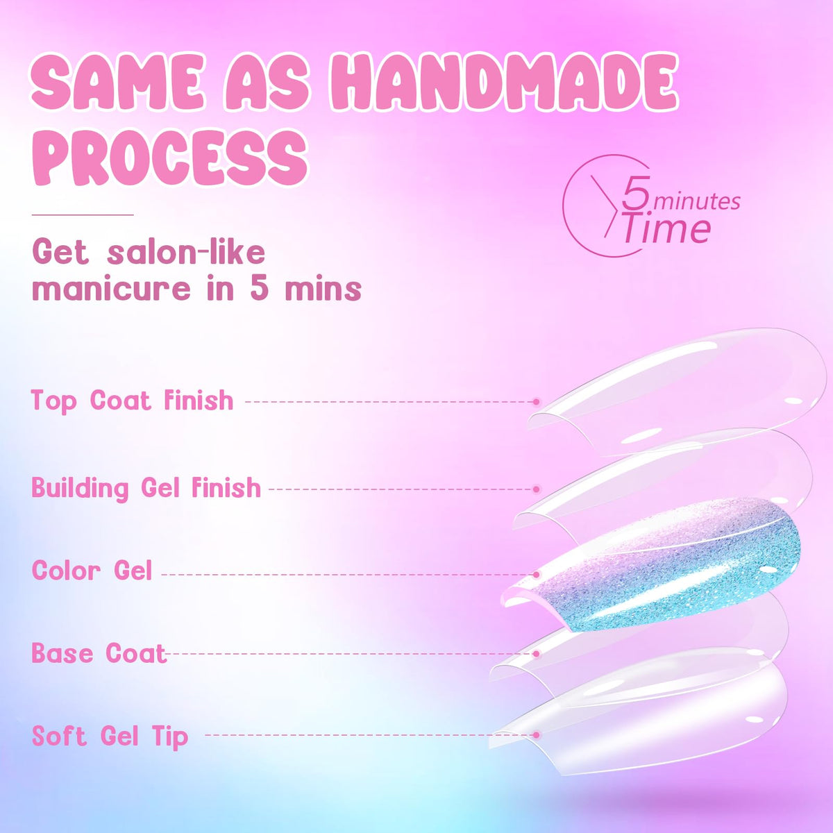 Jofay Fashion ombre cat eye nails style 4 for weddings and events.