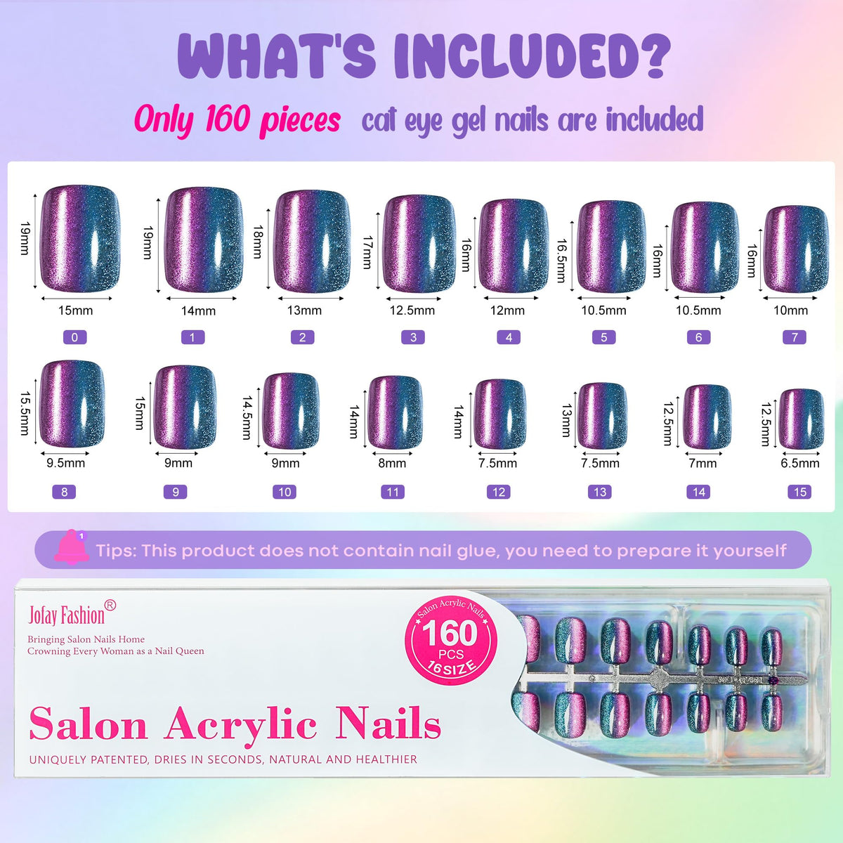 Jofay Fashion nail kit packaging presents a ready-to-use salon-quality experience at home.