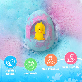 JOFEI Easter-themed toys inside, ready to reveal during bath-time surprises