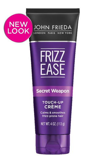 John Frieda Frizz Ease Secret Weapon Touch-Up Crème tube close-up showing smooth application