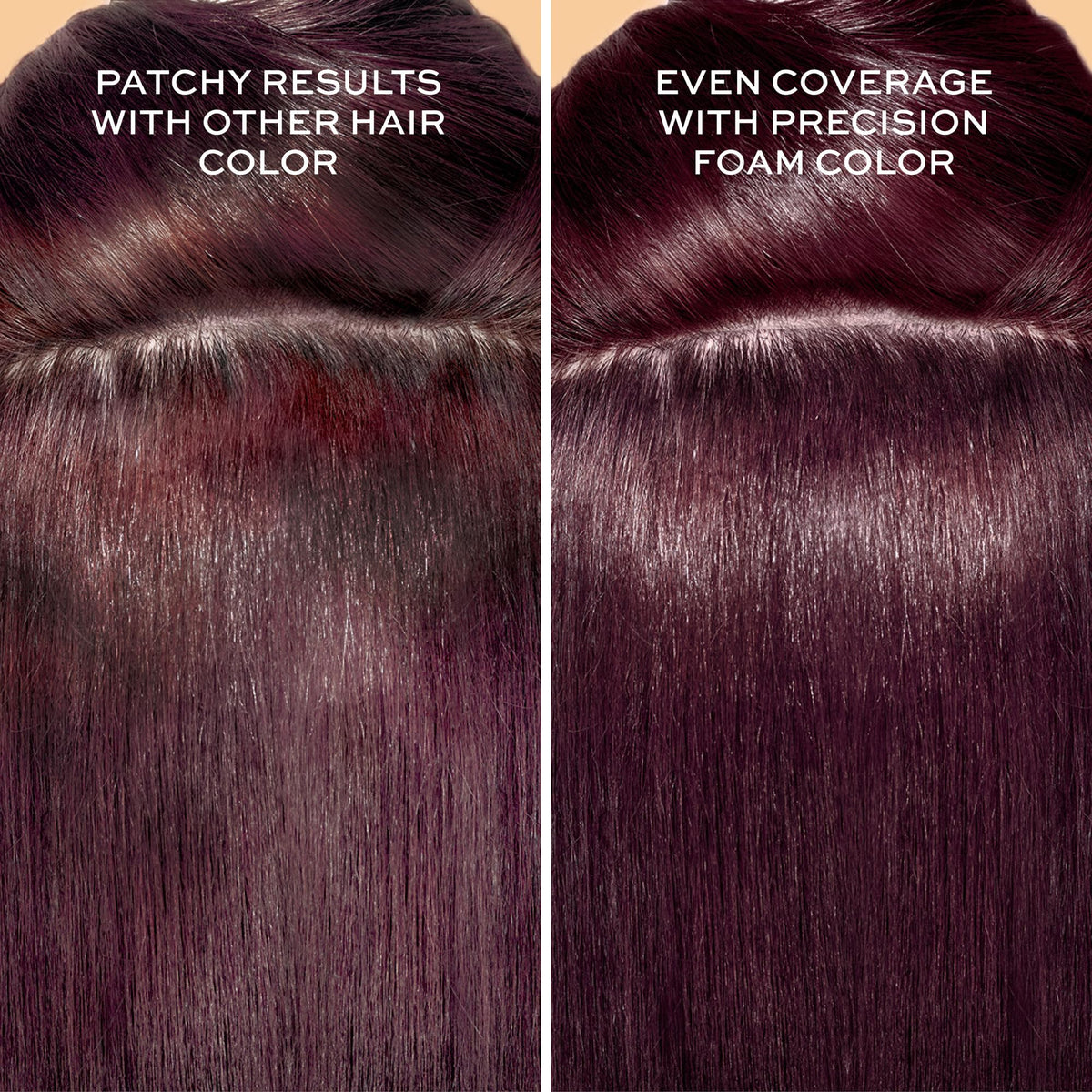 John Frieda Precision Foam dispensing action reduces mess and drips.