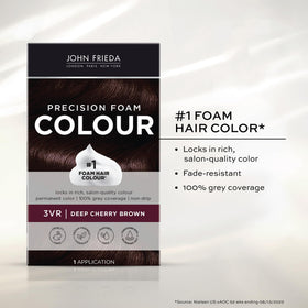 John Frieda Precision Foam kit gloves for mess-free coloring.